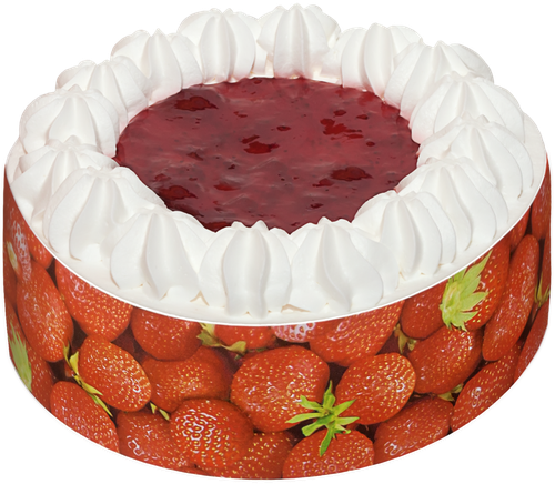Торт ФАНТЭЛЬ Йогуртовый с клубникой, 650г, фотография