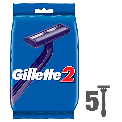 Станок для бритья одноразовый GILLETTE 2, 5шт, картинка