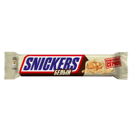 Батончик шоколадный SNICKERS White, 81г, картинка