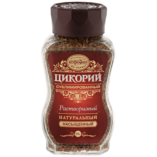 Цикорий растворимый МОСКОВСКАЯ КОФЕЙНЯ НА ПАЯХЪ Насыщенный натуральный сублимированный, ст/б, 95г, фотография