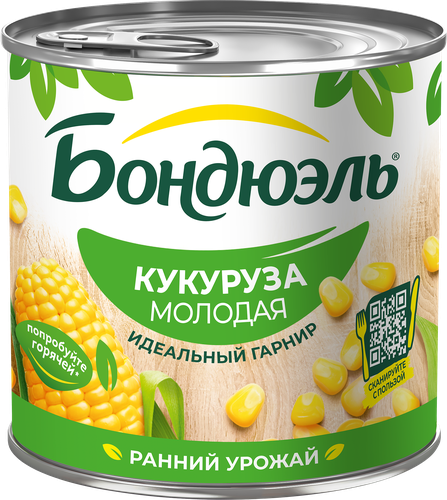 Кукуруза БОНДЮЭЛЬ молодая, 425мл, картинка