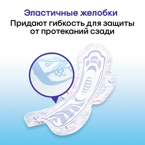 Прокладки KOTEX Ultra Dry&Soft Night Absorbent Ultra с крылышками, 7шт, детальное фото
