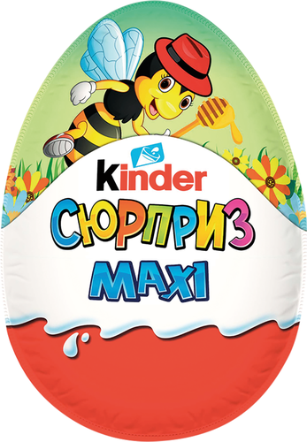 Яйцо шоколадное KINDER СЮРПРИЗ UOVO MAXI с игрушкой, 107г, фото