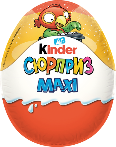 Яйцо шоколадное KINDER СЮРПРИЗ UOVO MAXI с игрушкой, 107г, фотография