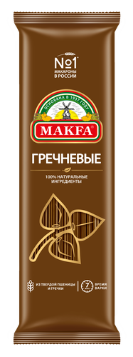 Макароны MAKFA Гречневые, вермишель длинная, группа А, 500г, вид