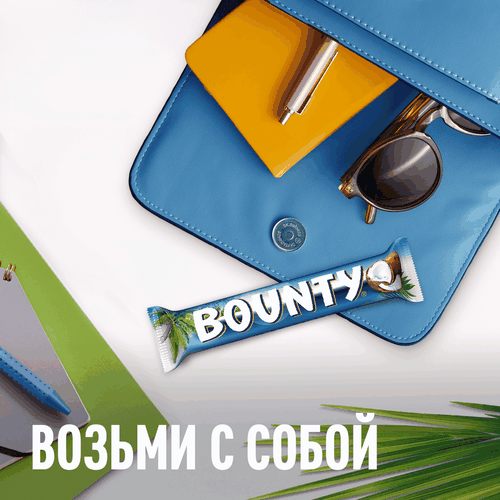 Батончик шоколадный BOUNTY Молочный, 55г, картинка