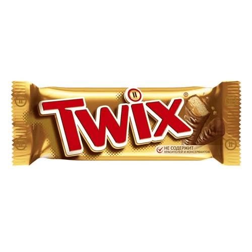 Батончик шоколадный TWIX, 55г, вид