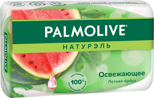 Туалетное мыло PALMOLIVE Натурэль Освежающее с летним арбузом, 90г, картинка
