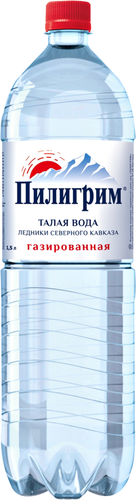 Вода минеральная ПИЛИГРИМ столовая талая газированная, 1.5л, изображение