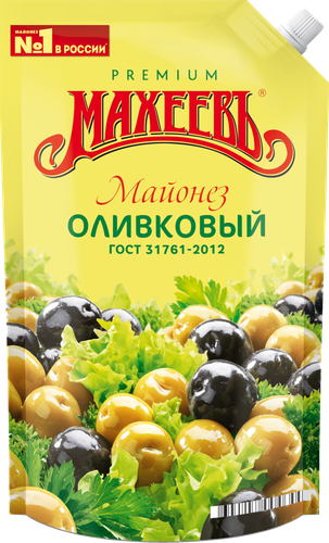 Майонез МАХЕЕВЪ Оливковый 50,5%, 800мл, детальное фото