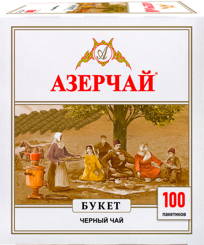 Чай черный АЗЕРЧАЙ Букет, 100пак, картинка