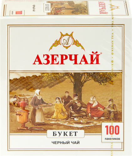 Чай черный АЗЕРЧАЙ Букет, 100пак, детальное фото