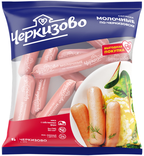 Сосиски ЧЕРКИЗОВО Молочные По-черкизовски, 650г, фотография