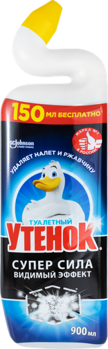 Средство для чистки унитаза ТУАЛЕТНЫЙ УТЕНОК Видимый Эффект, 900мл, вид