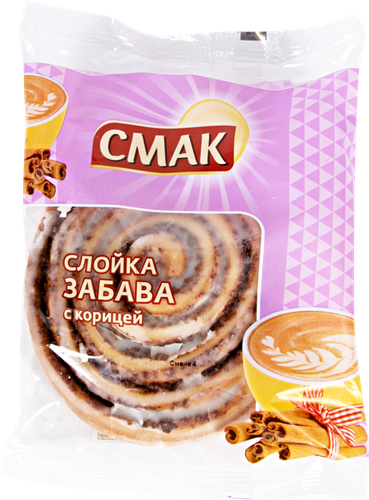 Слойка СМАК Забава с корицей, 100г, крупный план