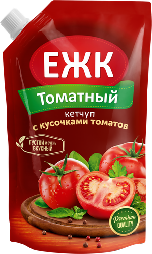 Кетчуп ЕЖК Томатный, 350г, вид