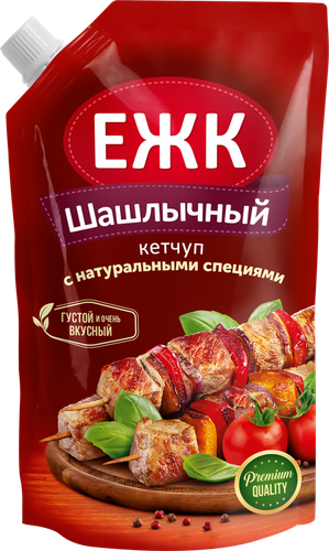 Кетчуп ЕЖК Шашлычный, 350г, вид
