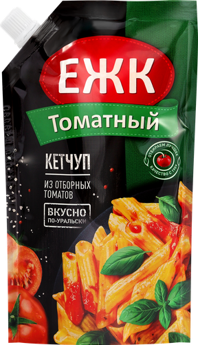 Кетчуп ЕЖК Томатный, 350г, крупный план