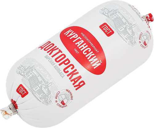Колбаса вареная МК КУРГАНСКИЙ СТАНДАРТ Докторская, категория А, ГОСТ, 500г, фотография