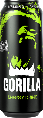 Напиток энергетический GORILLA тонизирующий без консервантов газированный, 0.45л, вид