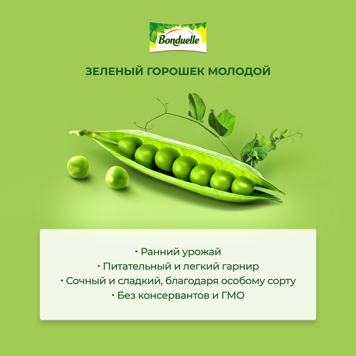 Горошек зеленый БОНДЮЭЛЬ молодой, 425мл, фотография