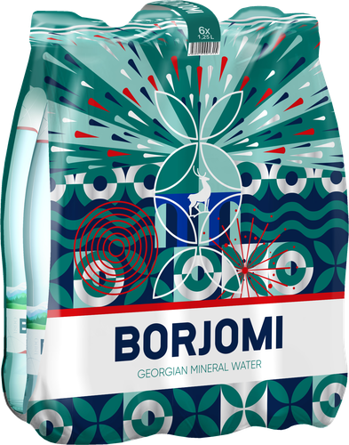 Вода минеральная BORJOMI природная газированная, 1.25л, картинка