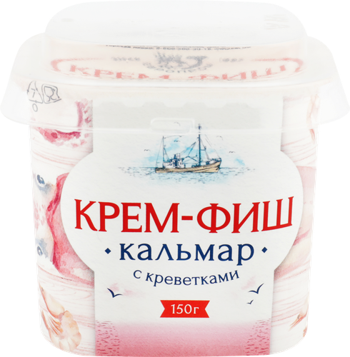 Паста КРЕМ-ФИШ Кальмар-креветка, 150г, детальное фото