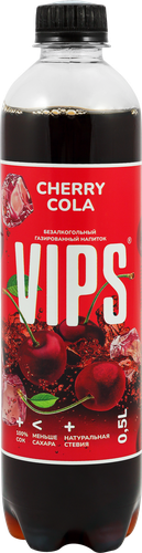 Напиток VIPS Cola cherry сильногазированный, 0.5л, картинка