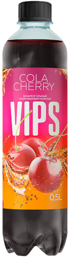 Напиток VIPS Cola cherry сильногазированный, 0.5л, детальное фото