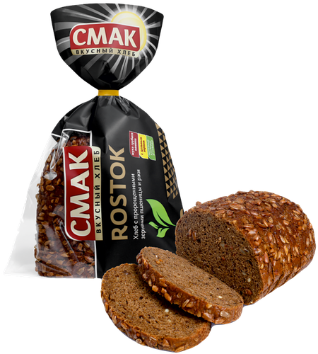 Хлеб СМАК Rostok в нарезке, 300г, вид