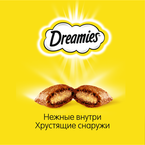 Лакомство для кошек DREAMIES Подушечки с&nbsp;мятой и курицей, 60г, изображение