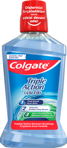 Ополаскиватель для полости рта COLGATE Тройное Действие, 500мл, картинка