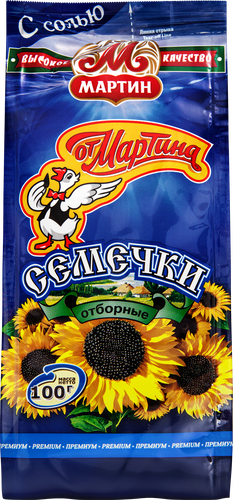 Семечки ОТ МАРТИНА Отборные с морской солью, 100г, картинка