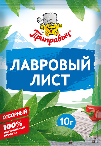 Лавровый лист ПРИПРАВЫЧ отборный, 10г, вид