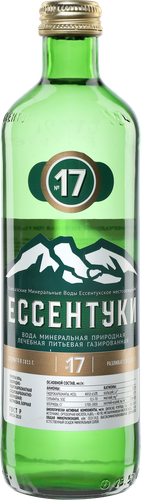 Вода минеральная ЕССЕНТУКИ №17 природная лечебная газированная, 0.45л, фото