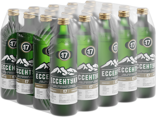Вода минеральная ЕССЕНТУКИ №17 природная лечебная газированная, 0.45л, изображение