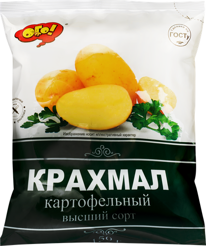 Крахмал картофельный ОГО! ГОСТ, 150г, фотография
