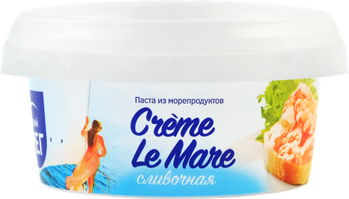 Паста из морепродуктов БАЛТИЙСКИЙ БЕРЕГ Creme le Mare сливочная, 150г, фотография