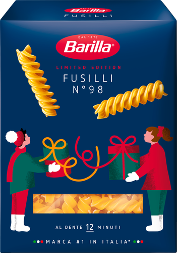 Макароны BARILLA Fusilli n.98 из твердых сортов пшеницы группа А высший сорт, 450г, детальное фото