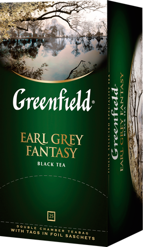Чай черный GREENFIELD Earl Grey Fantasy с ароматом бергамота, 25пак, картинка