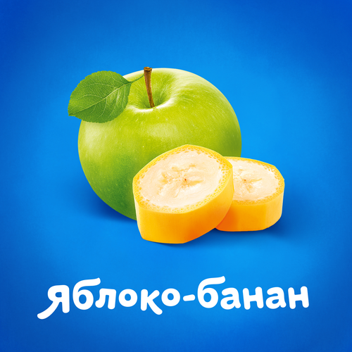 Батончик фруктовый детский АГУША Яблоко, банан, с 12 месяцев, 15г, картинка