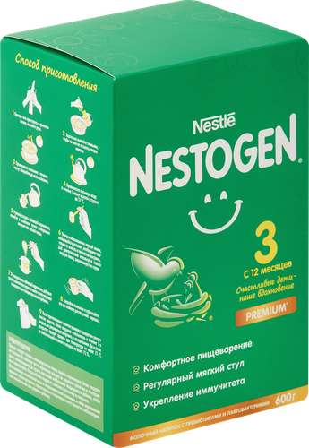 Напиток молочный NESTOGEN 3, с 12 месяцев, 600г, фото