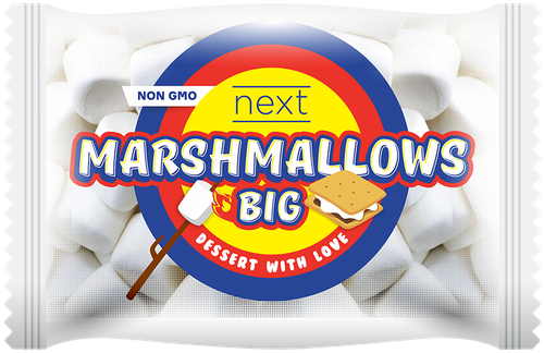 Зефир NEXT Marshmallows Big со вкусом ванили, 200г, фото