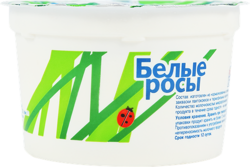 Сметана БЕЛЫЕ РОСЫ 15%, без змж, 200г, изображение