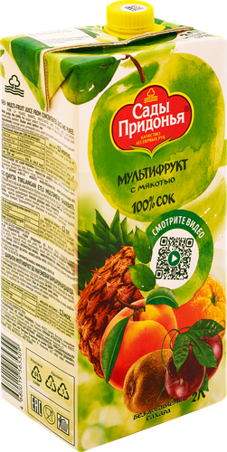 Сок САДЫ ПРИДОНЬЯ Мультифруктовый с мякотью восстановленный, 2л, картинка