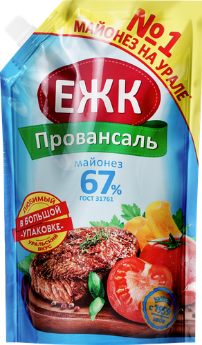 Майонез ЕЖК Провансаль 67%, 700мл, вид