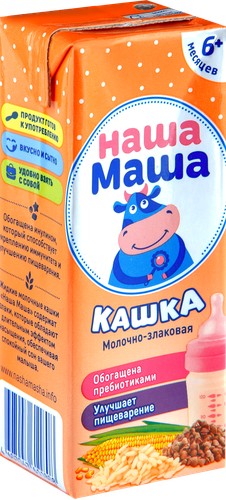 Кашка молочно-злаковая детская НАША МАША 2%, 200мл, фото