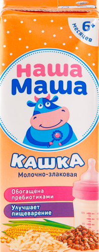 Кашка молочно-злаковая детская НАША МАША 2%, 200мл, изображение