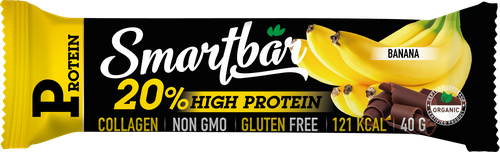 Батончик протеиновый SMARTBAR Protein, Банан в темной глазури, 40г, крупный план