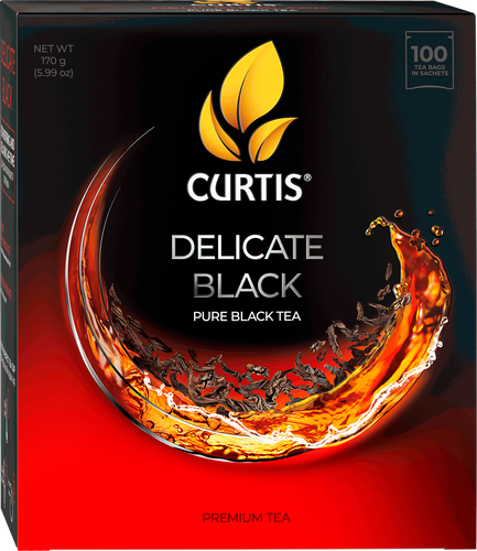 Чай черный CURTIS Delicate Black, 100пак, фотография